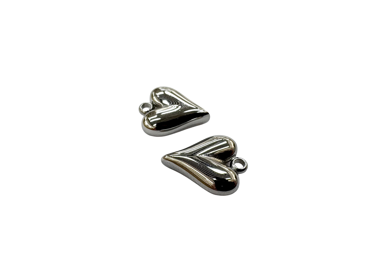 Elongated Heart Charm