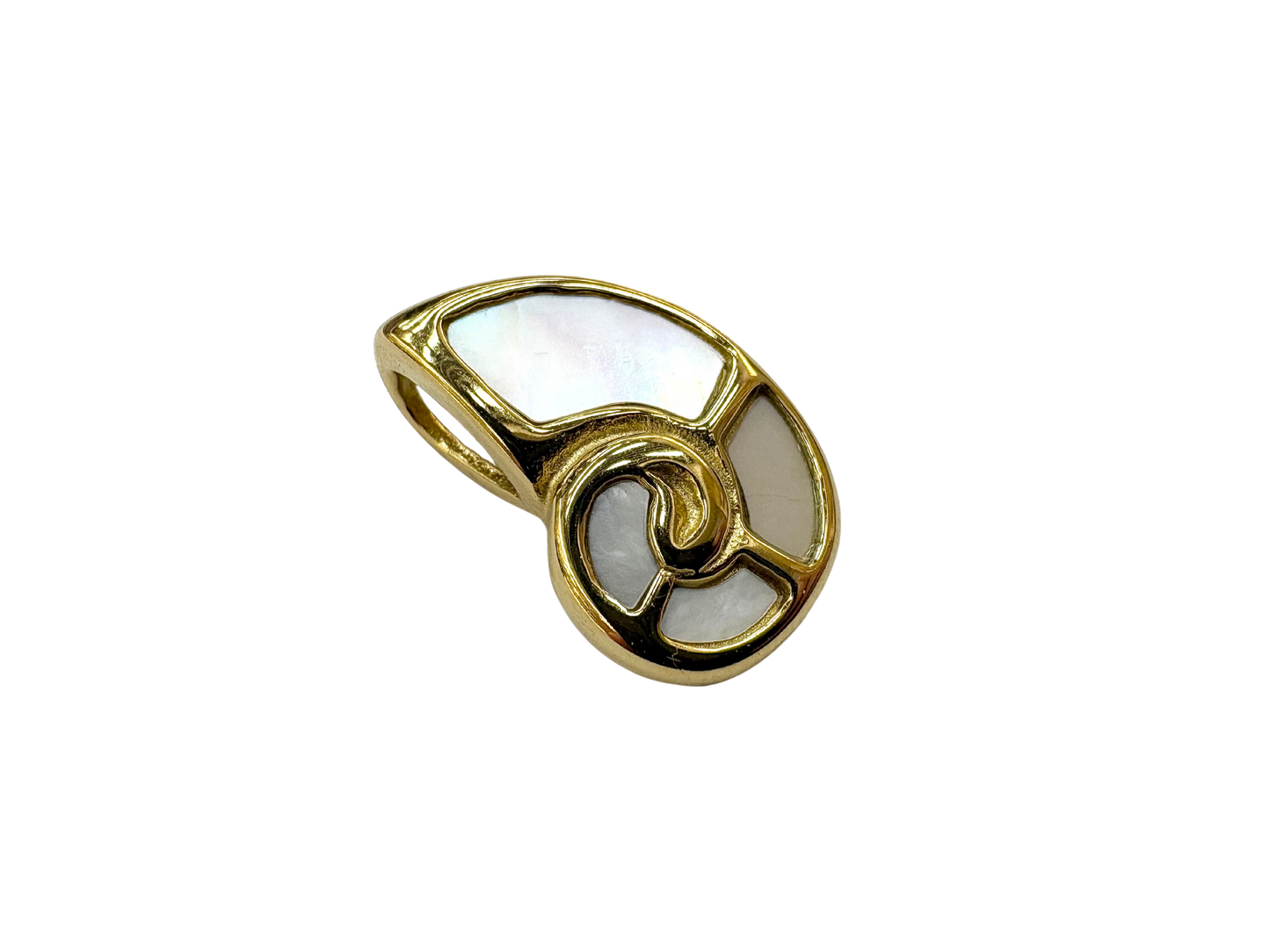 Pearl Nautilus Shell Charm
