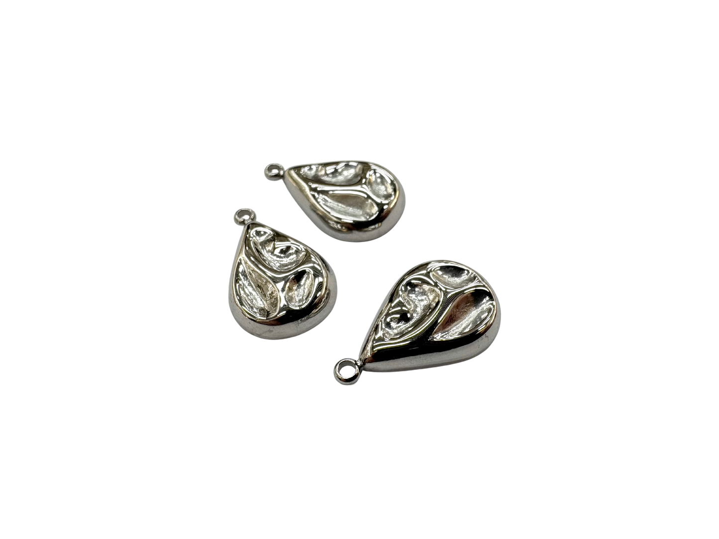 Organic Teardrop Charm