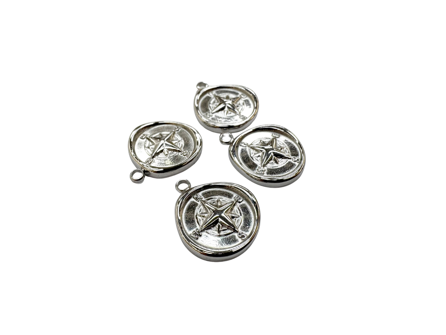 Compass Coin Charm