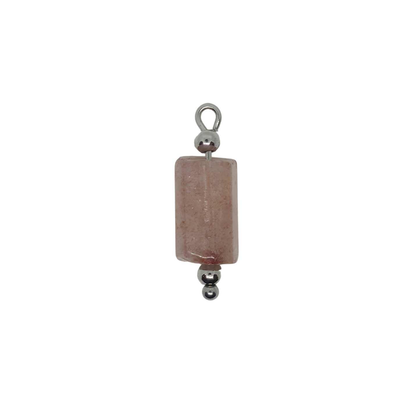 Strawberry Quartz Gemstone Charm