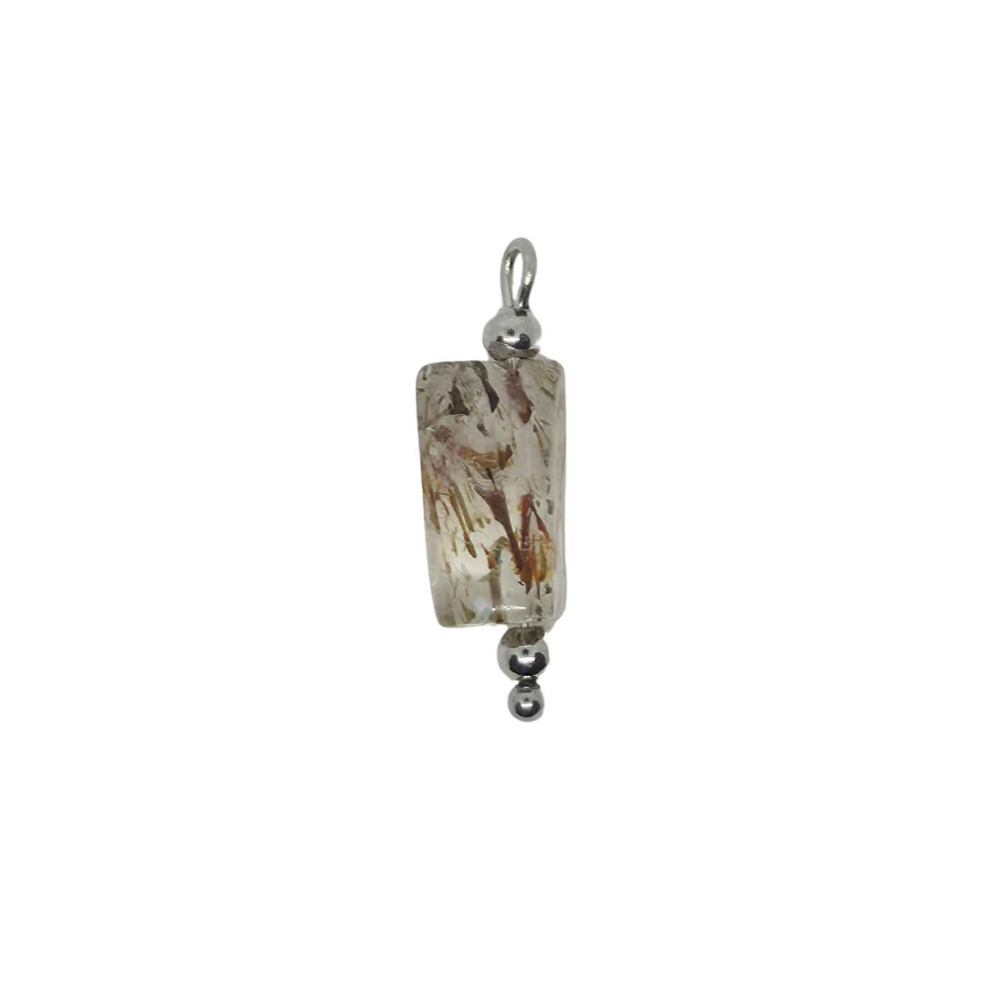Black Super Seven Quartz Gemstone Charm