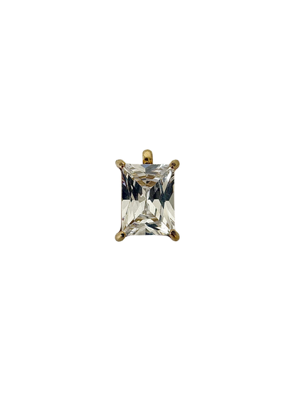 Princess Cut Stone Charm