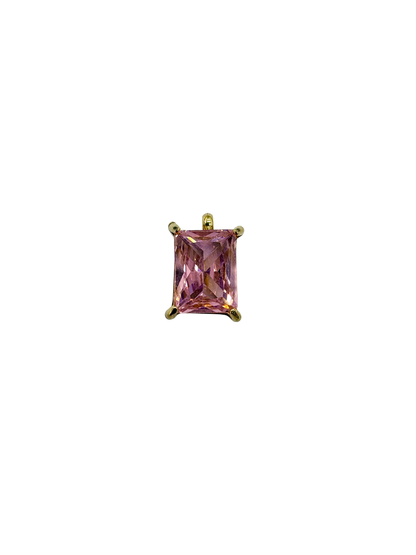 Princess Cut Stone Charm