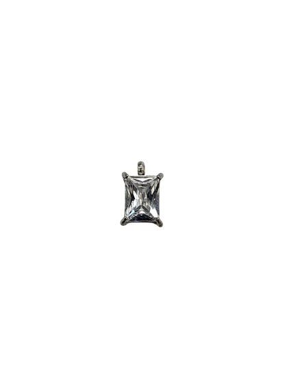 Princess Cut Stone Charm