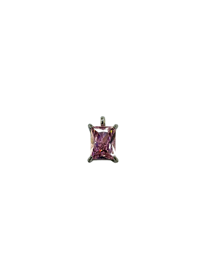 Princess Cut Stone Charm
