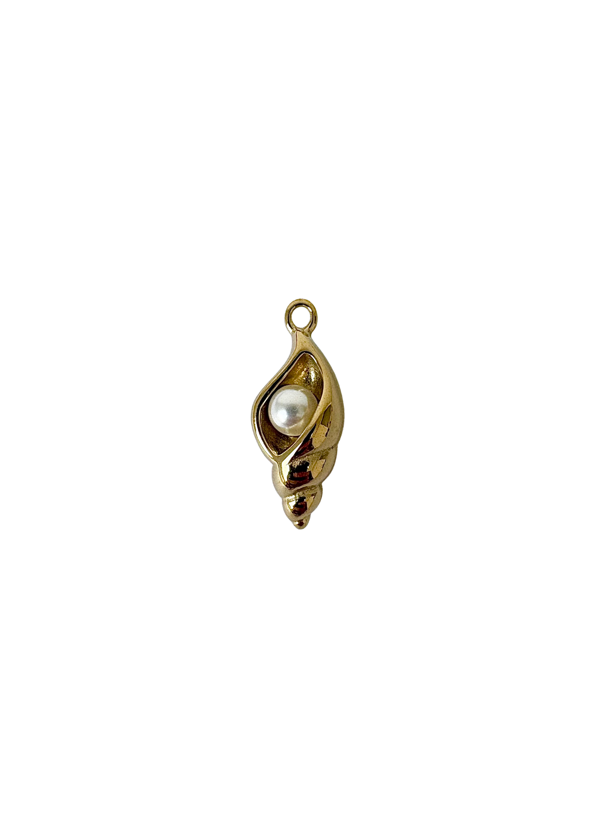 Ocean Seashell Pearl Charm