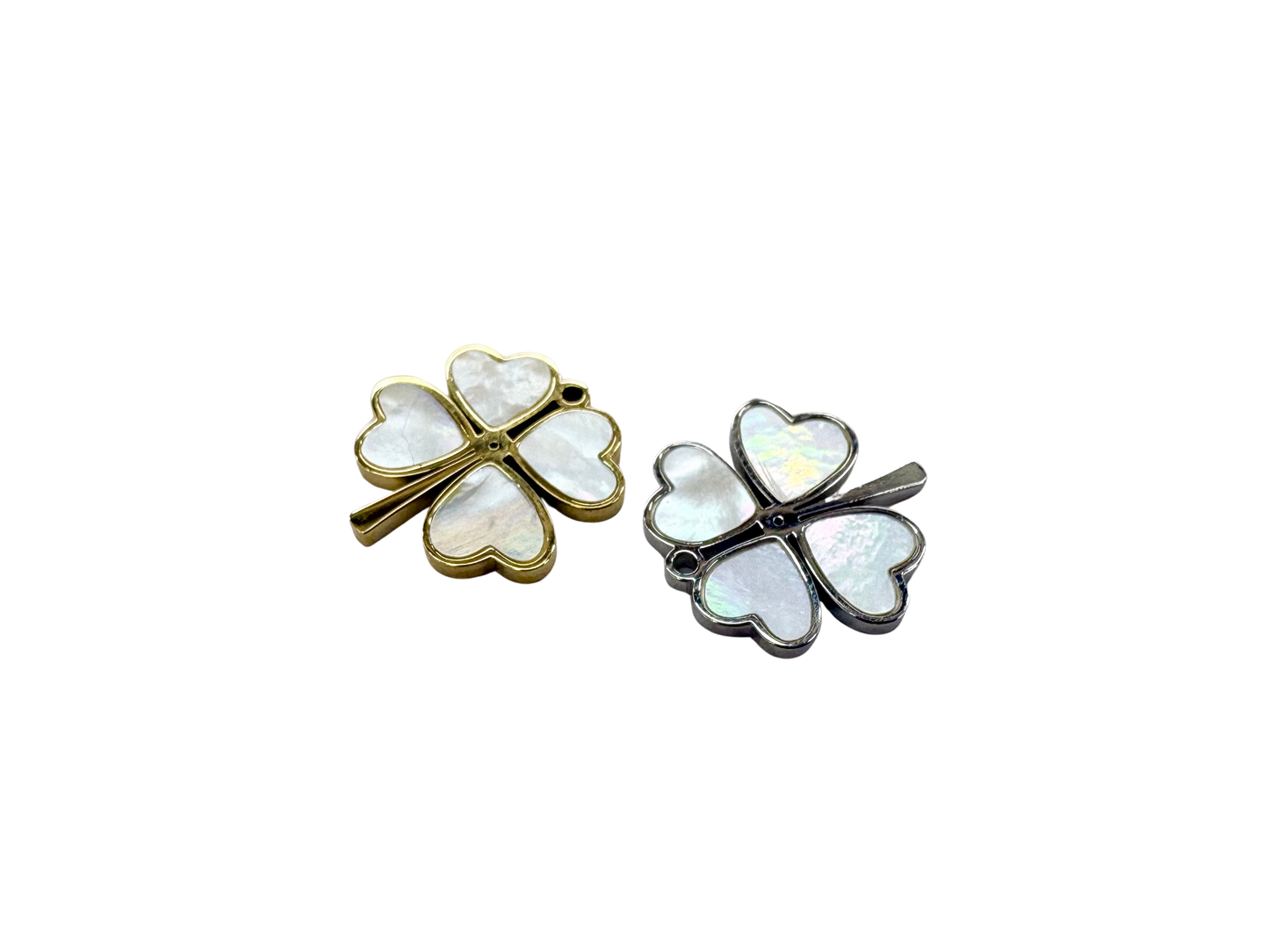 Mother of Pearl Clover Charm