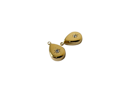 Jeweled Solid Drop Charm