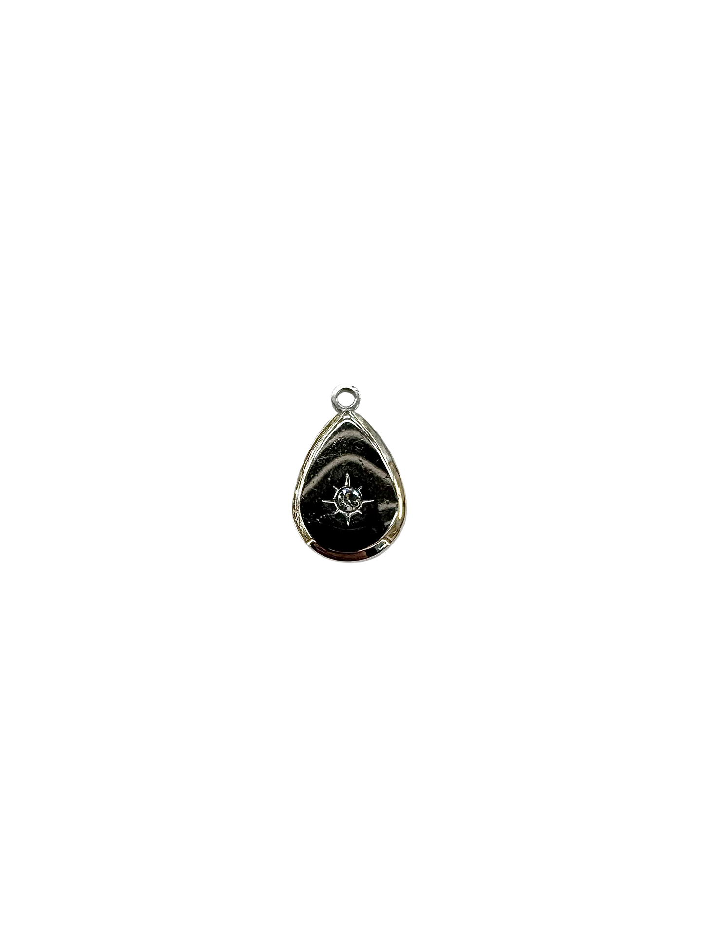 Jeweled Solid Drop Charm