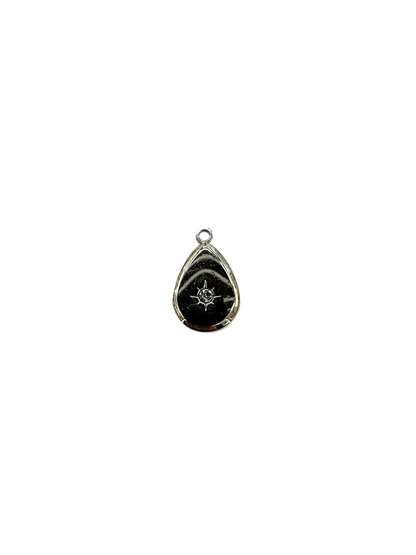 Jeweled Solid Drop Charm