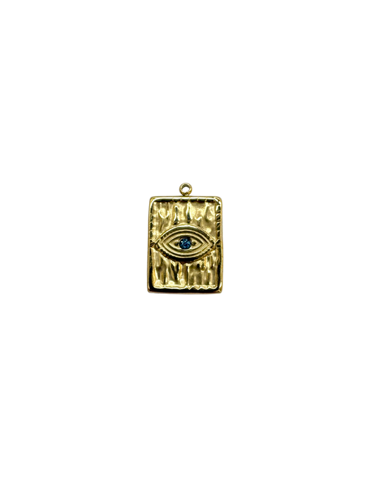 Celestial Evil Eye Charm - Stainless Steel PVD