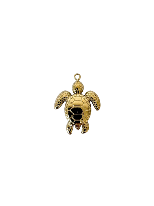 Sea Turtle Charm - Stainless Steel PVD