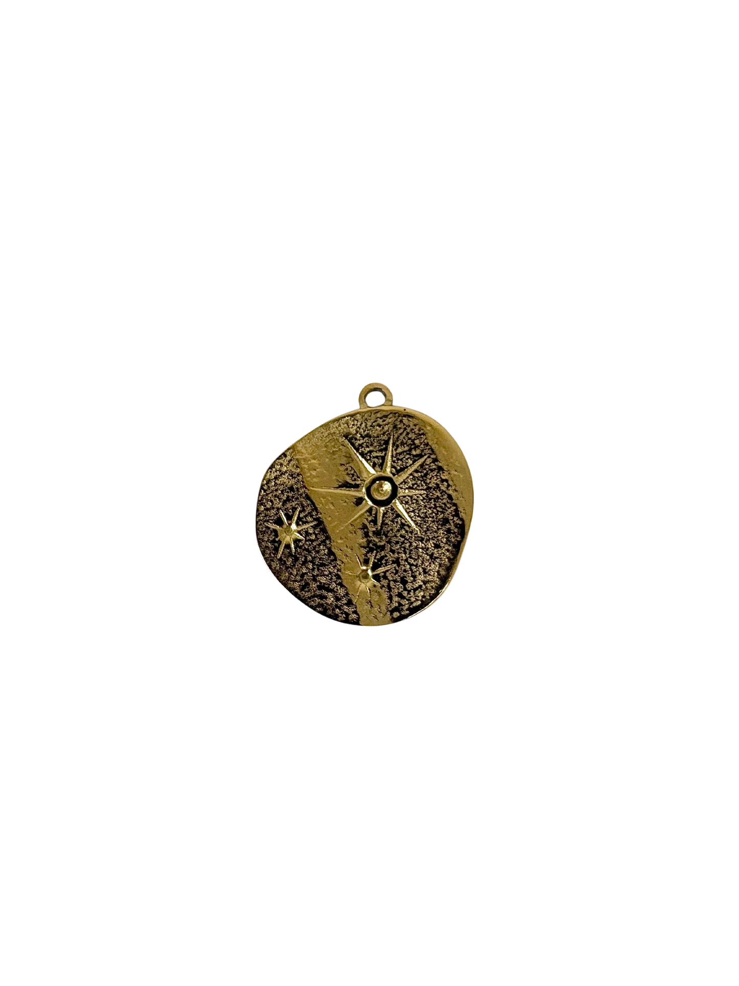Asymetrical Star Coin Charm