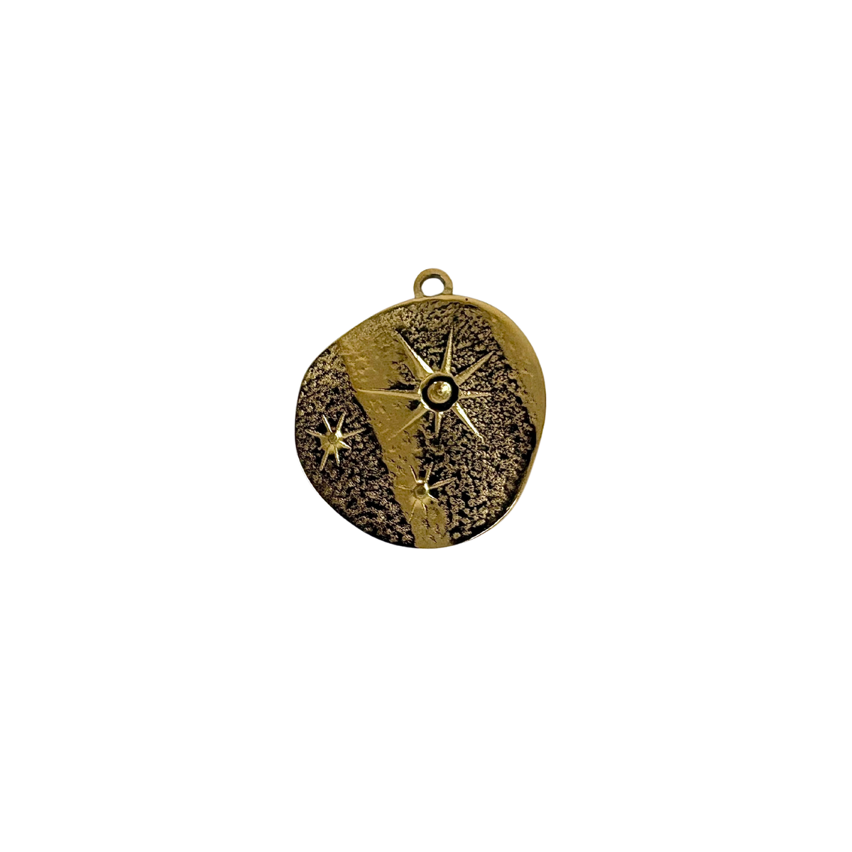 Asymetrical Star Coin Charm