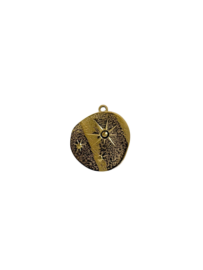 Asymetrical Star Coin Charm