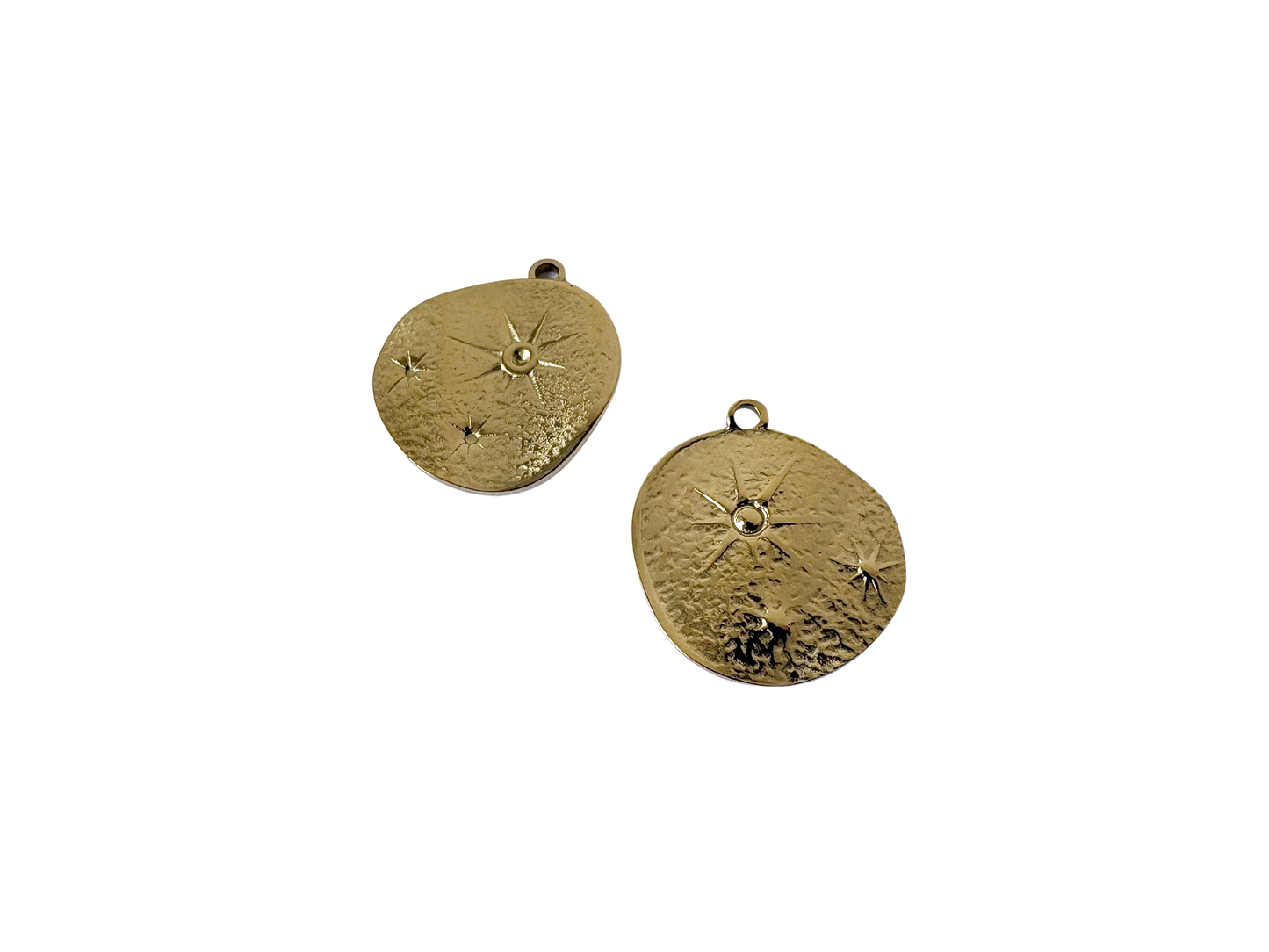 Asymetrical Star Coin Charm