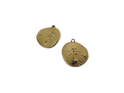 Asymetrical Star Coin Charm