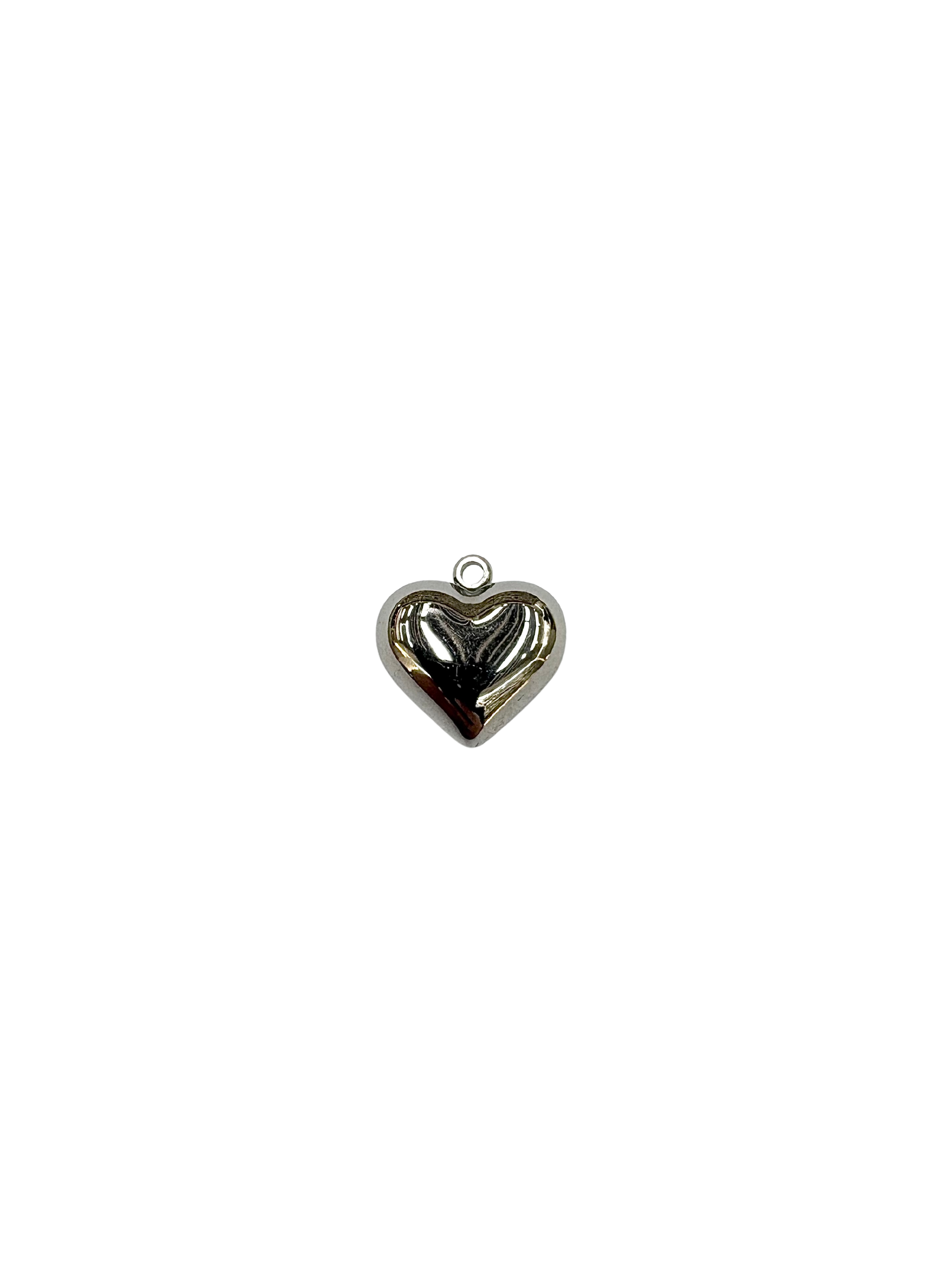 Chunky Heart Charm - Stainless Steel PVD