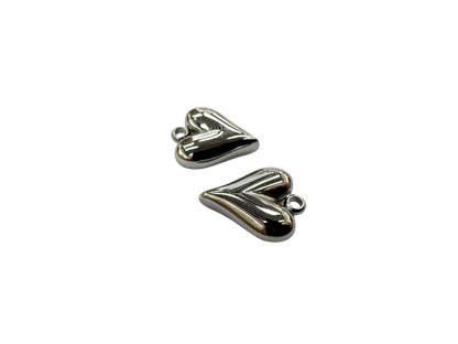 Elongated Heart Charm