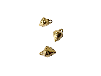 Golden Strawberry Charm