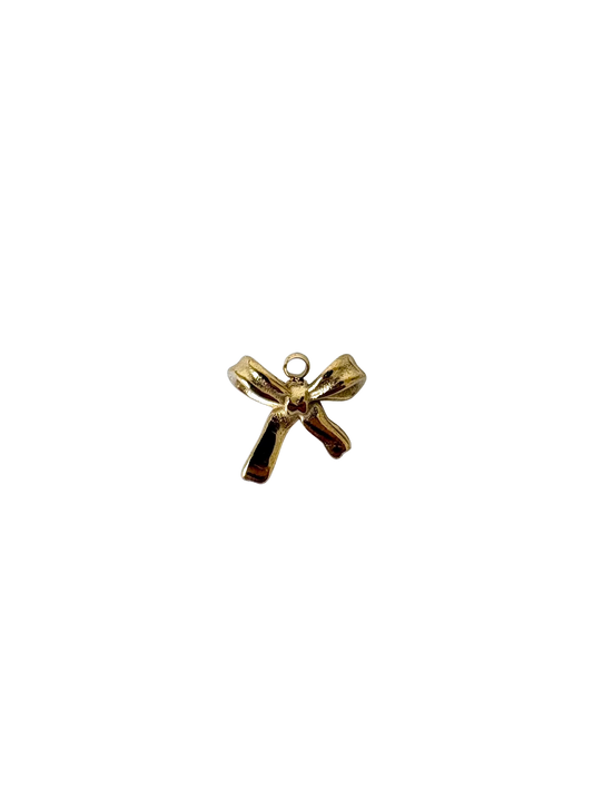 Bow Charm - Stainless Steel PVD