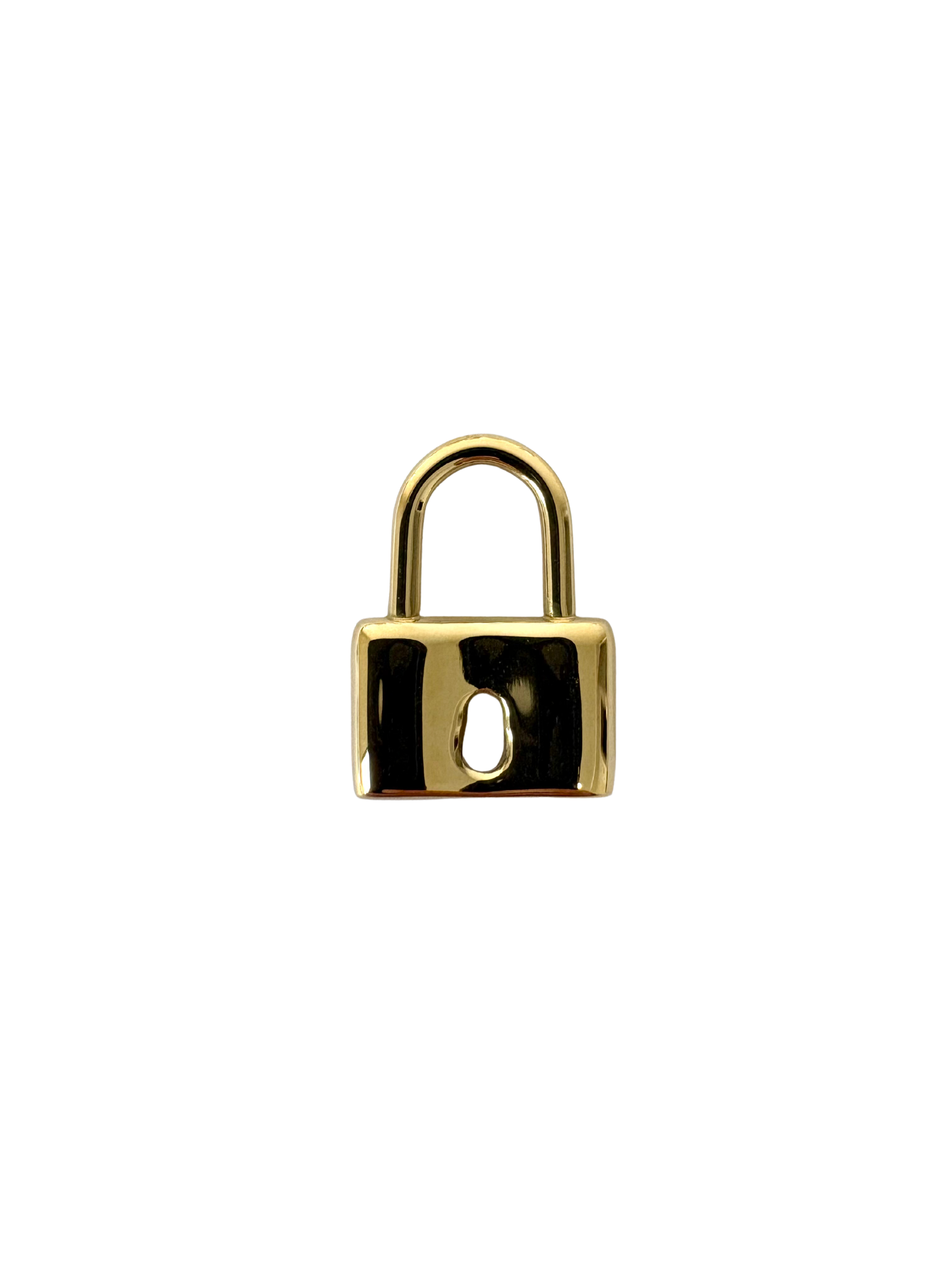 Keyhole Lock Charm - Stainless Steel PVD