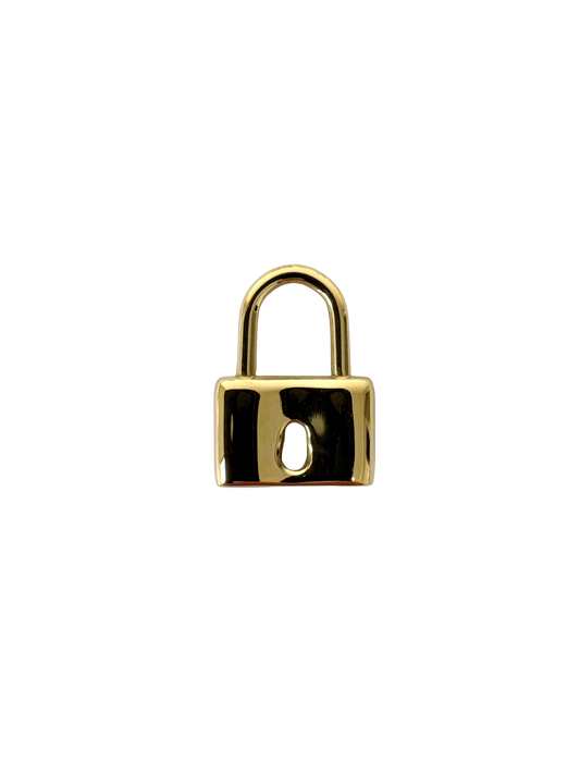 Keyhole Lock Charm - Stainless Steel PVD