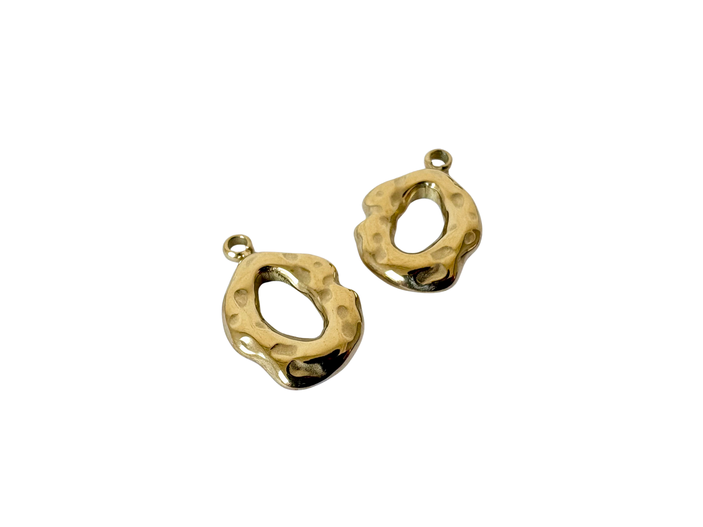 Abstract Oval Charm