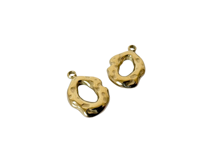 Abstract Oval Charm