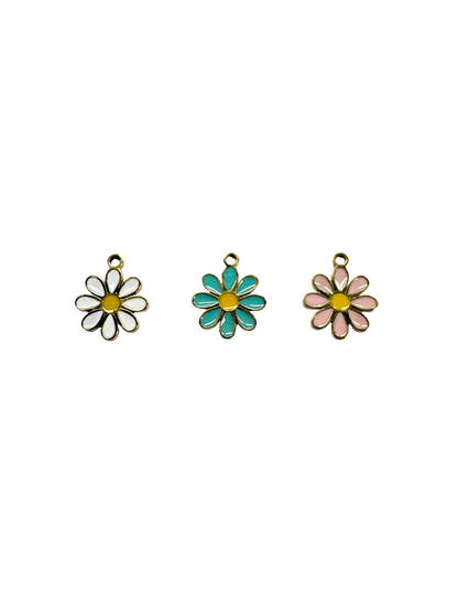 Enamel Daisy Charm