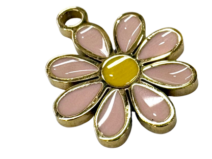 Enamel Daisy Charm