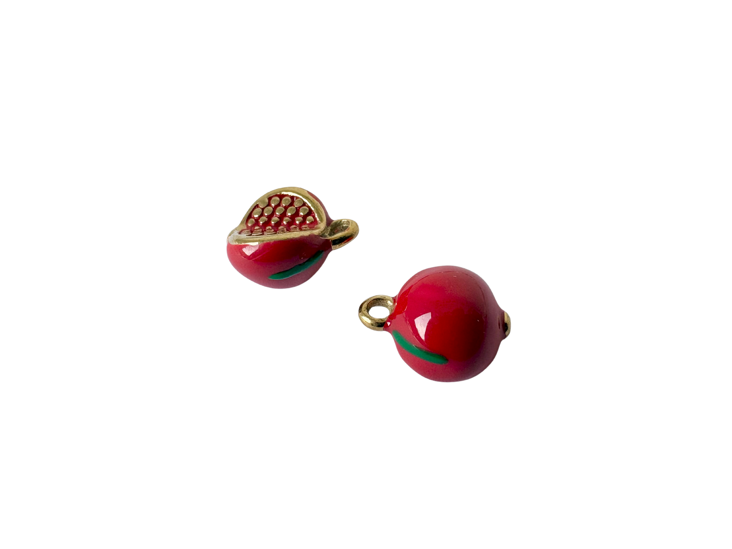 Enamel Pomegranate Charm