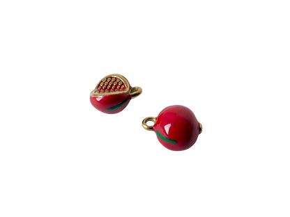 Enamel Pomegranate Charm