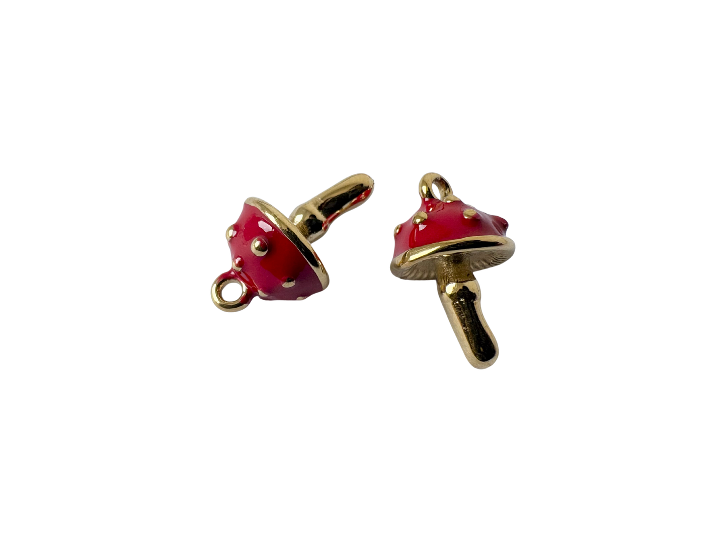 Enamel Mushroom Charm