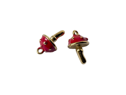 Enamel Mushroom Charm