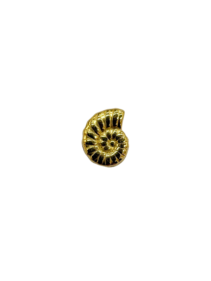 Spiral Shell Metal Bead