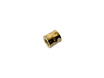 Organic Pebble Barrel Metal Bead