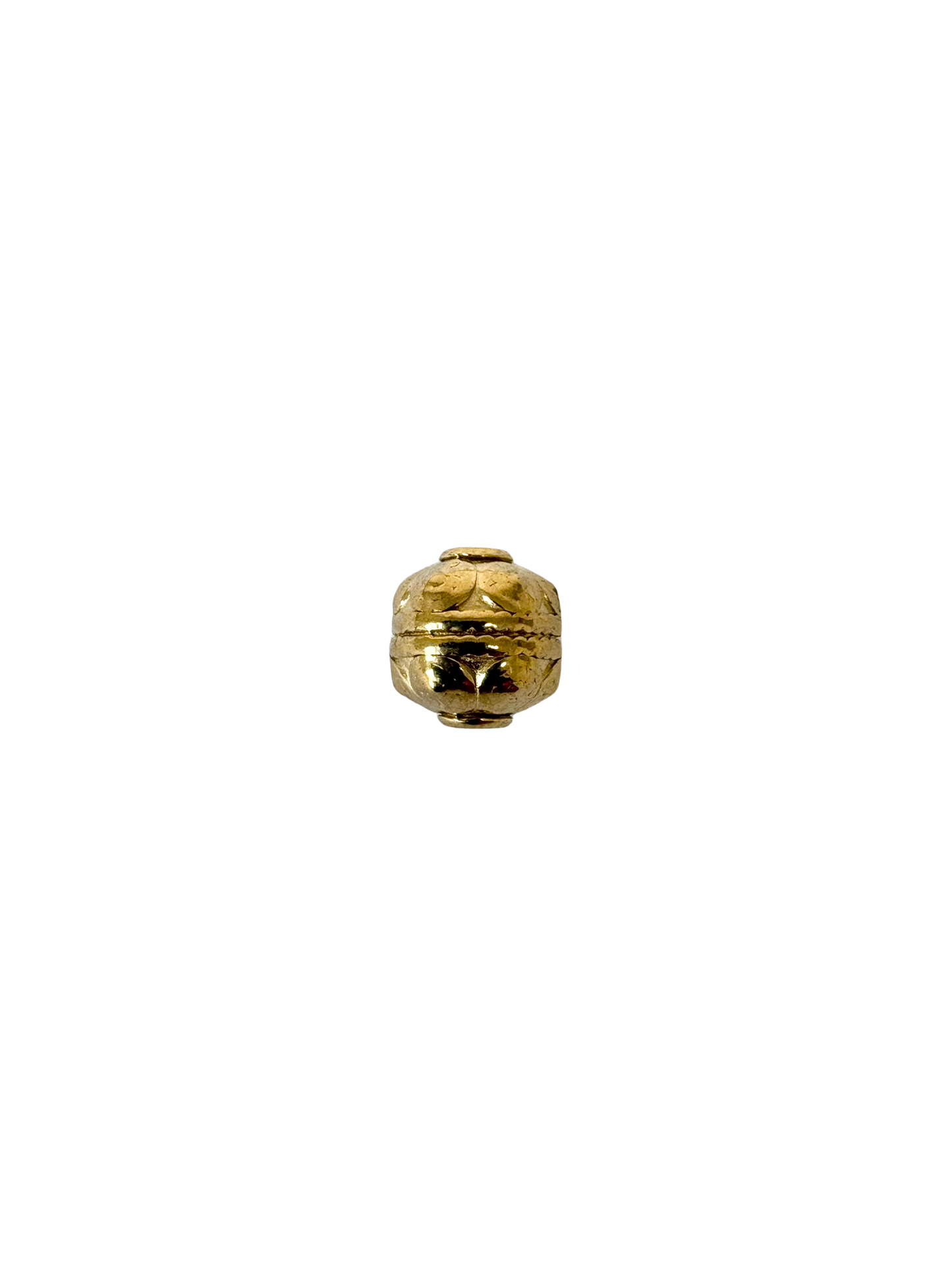 Intricate Barrel Metal Bead