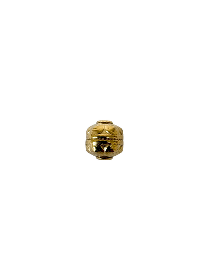Intricate Barrel Metal Bead
