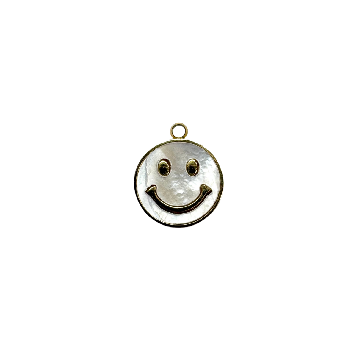 Mother of Pearl Smiley Charm
