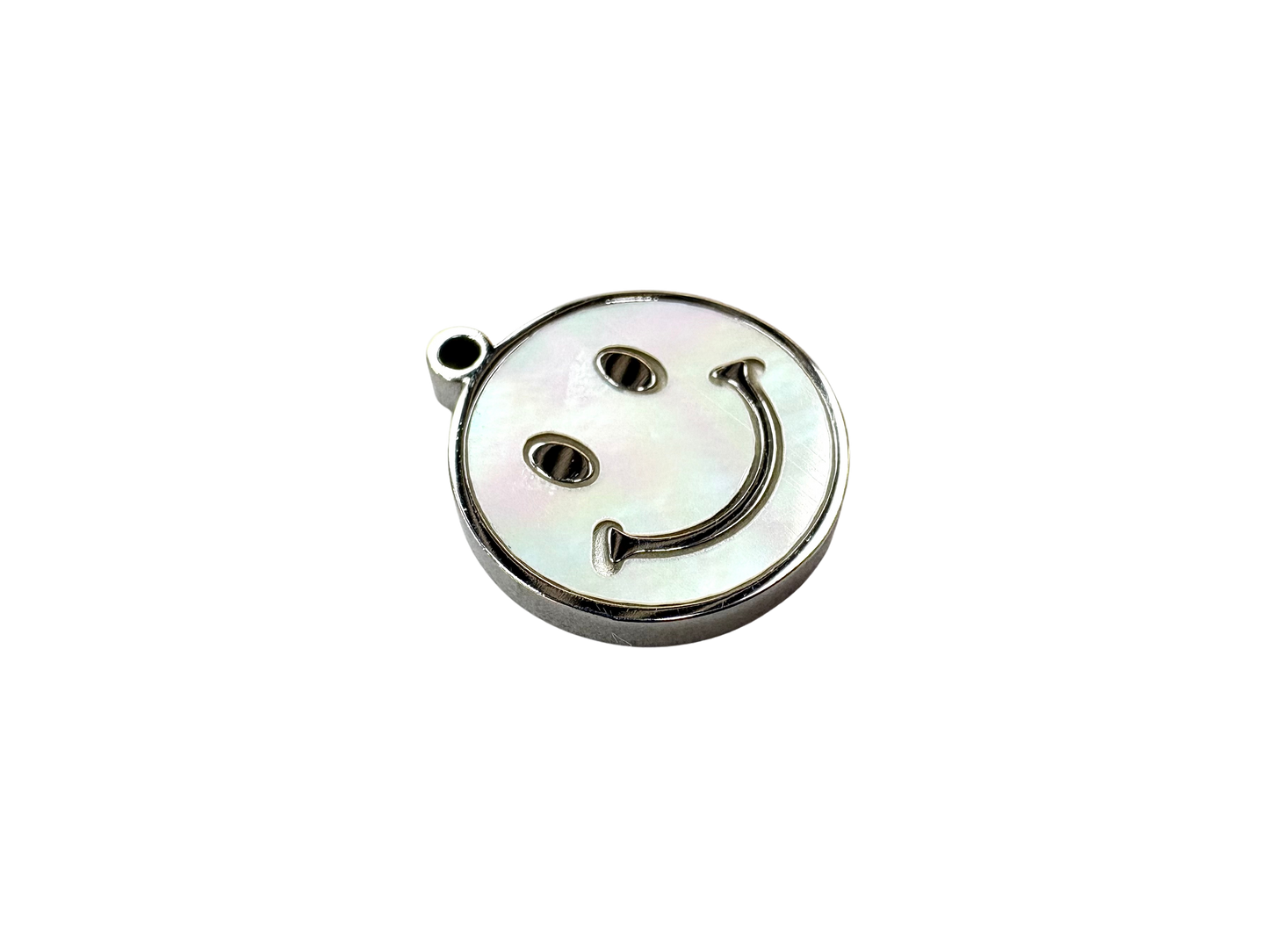 Mother of Pearl Smiley Charm
