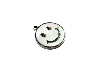 Mother of Pearl Smiley Charm