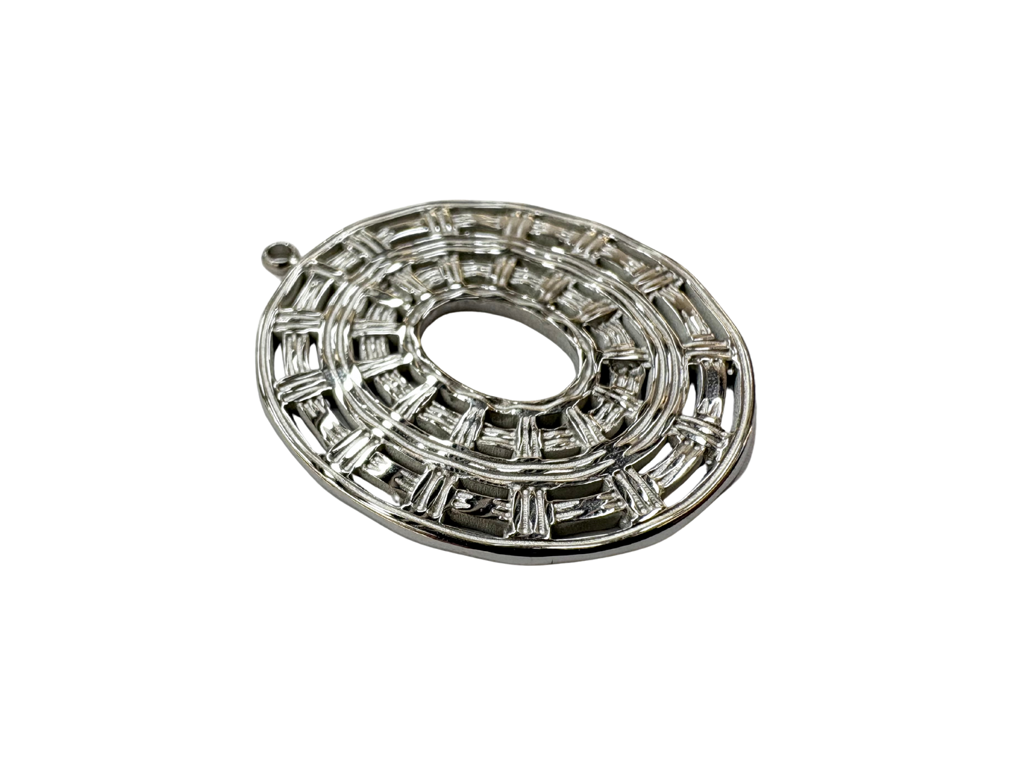 Woven Medallion Pendant