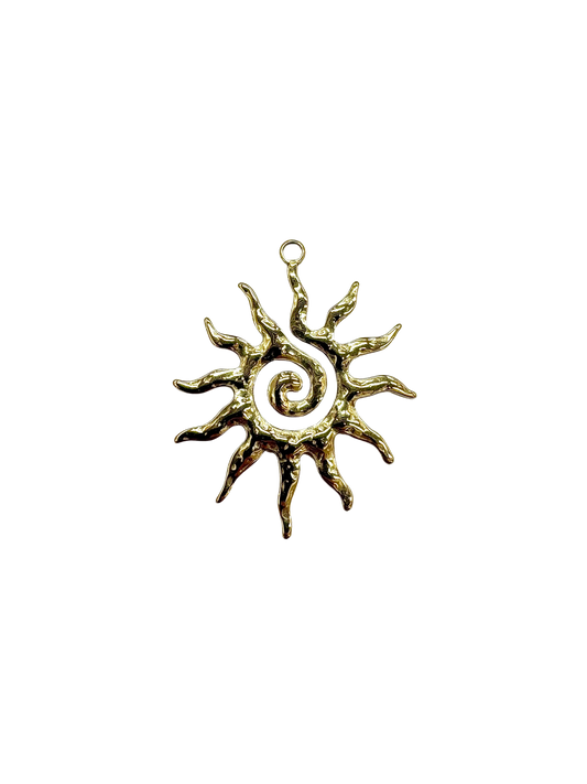 Large Spiral Sun Pendant
