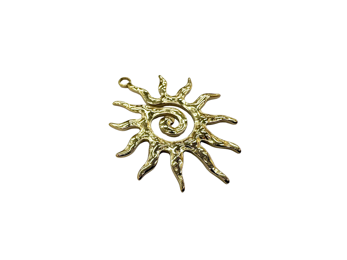Large Spiral Sun Pendant