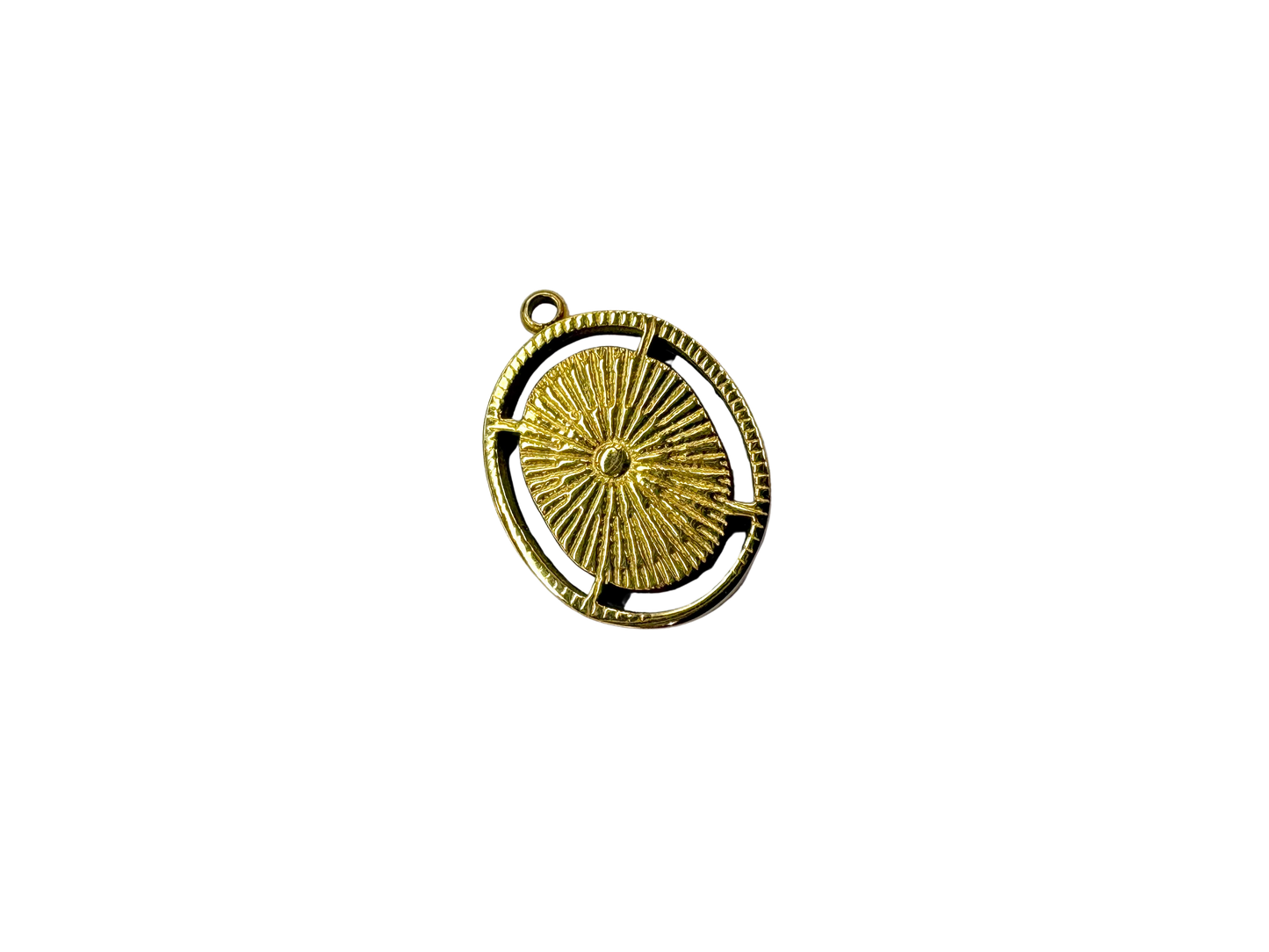 Ornate Oval Bee Charm