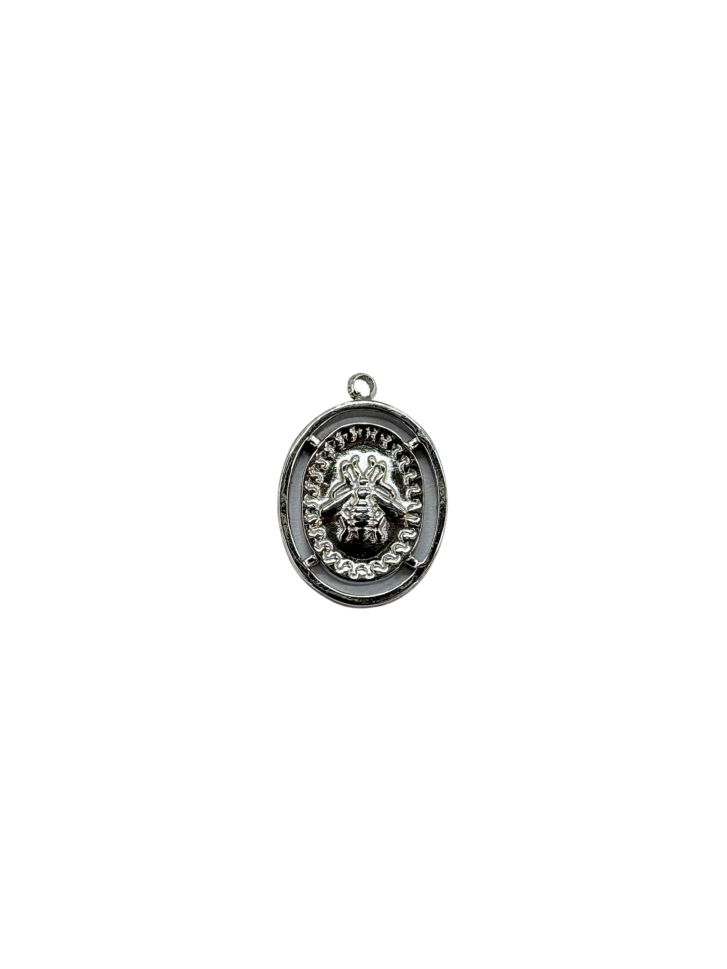 Ornate Oval Bee Charm