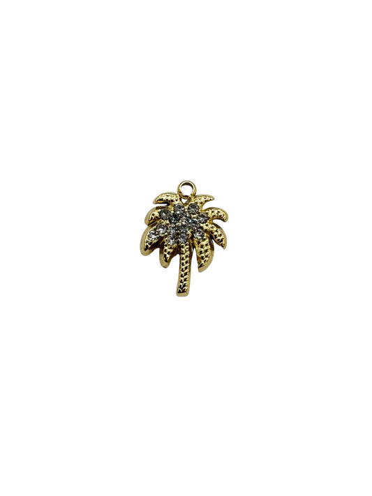 Rhinestone Palm Tree Charm