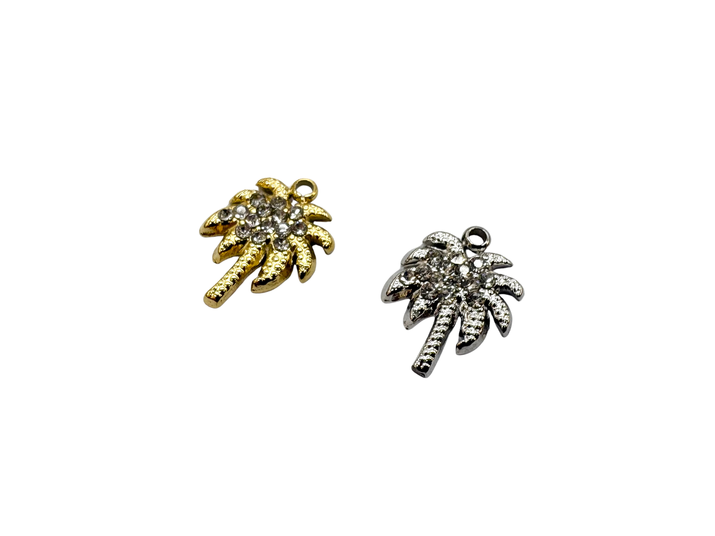 Rhinestone Palm Tree Charm